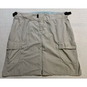 Patagonia Women’s Size Large Cargo Skirt Khaki Hiking Outdoor Nylon Athletic